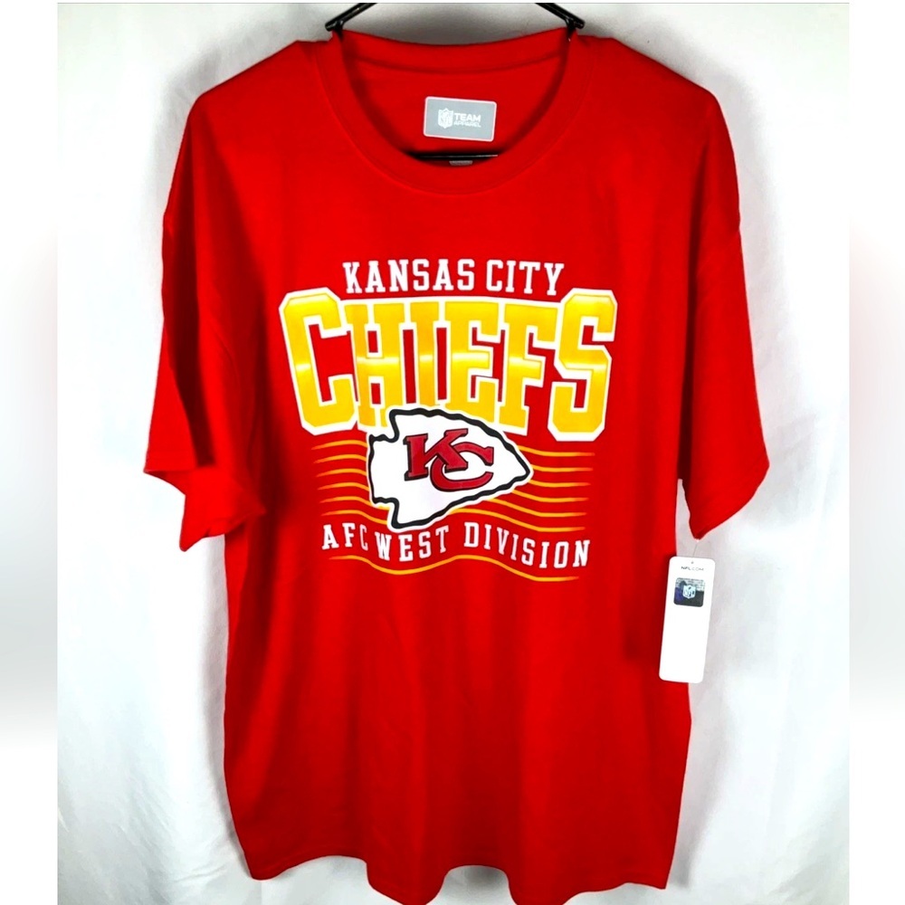 Kanas‎ City Chiefs Mens Red Xl NFL Licensed Short Sleeve T Shirt New With Tags